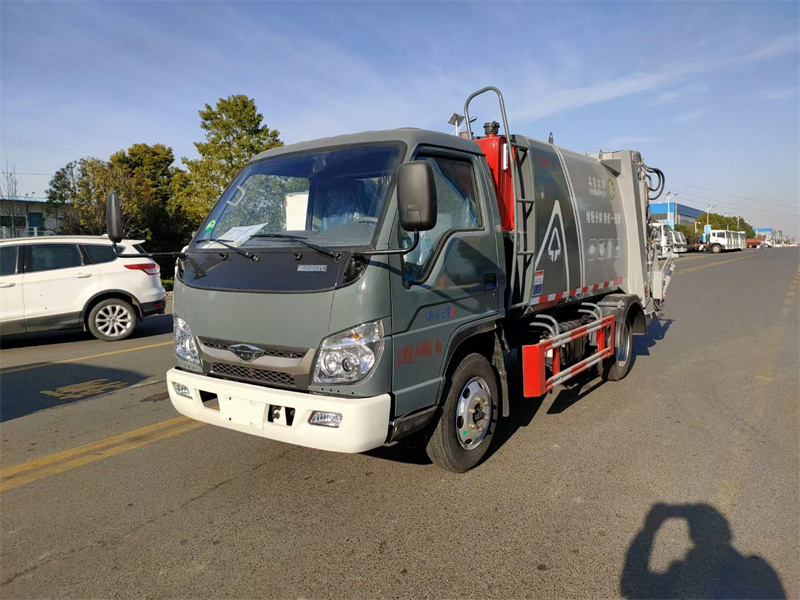 市場最暢銷福田時代藍(lán)牌壓縮垃圾車